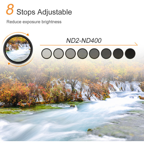 KNF Concept Variable ND Filter ND2-ND400 (77mm)