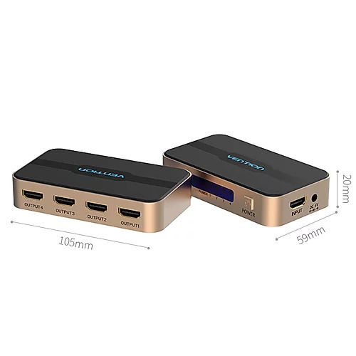 HDMI Splitter Vention ACCG0 (1 in 4 Out)