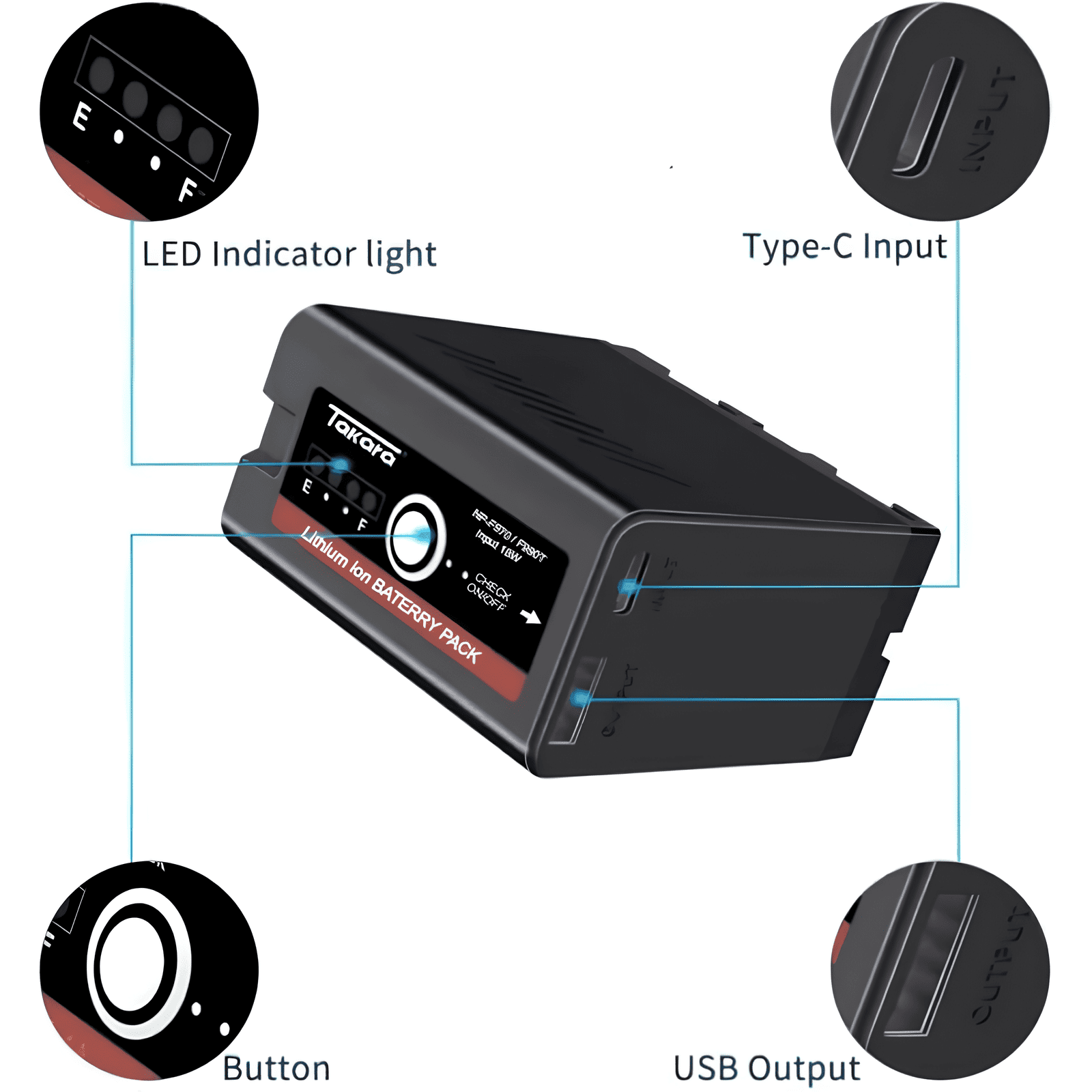 Takara NP-F970 Battery